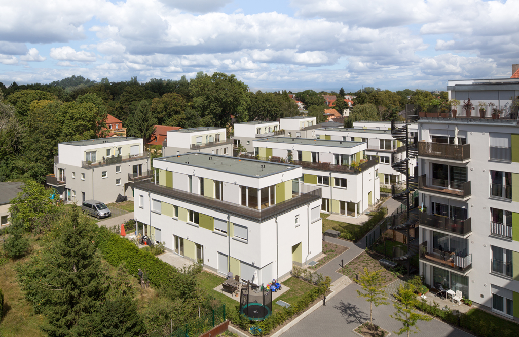 Neubau der Wohnsiedlung Pankower Gärten in Berlin-Pankow