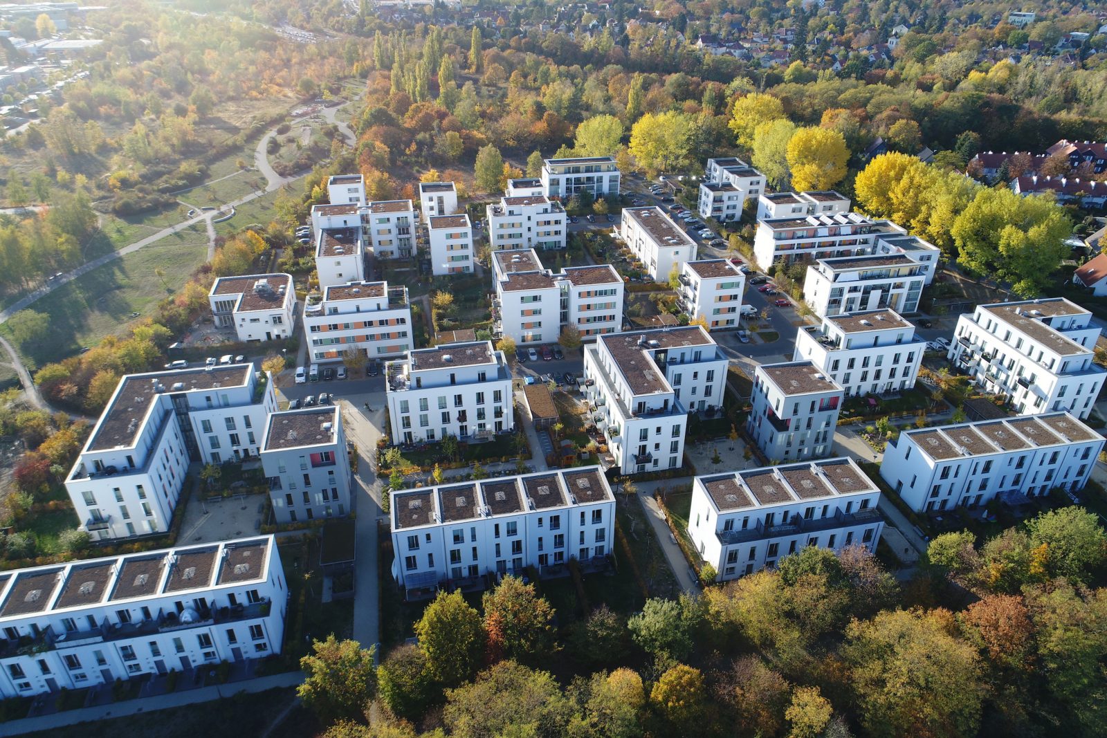 Neubau der Wohnsiedlung Neue Gartenstadt Falkenberg I und II